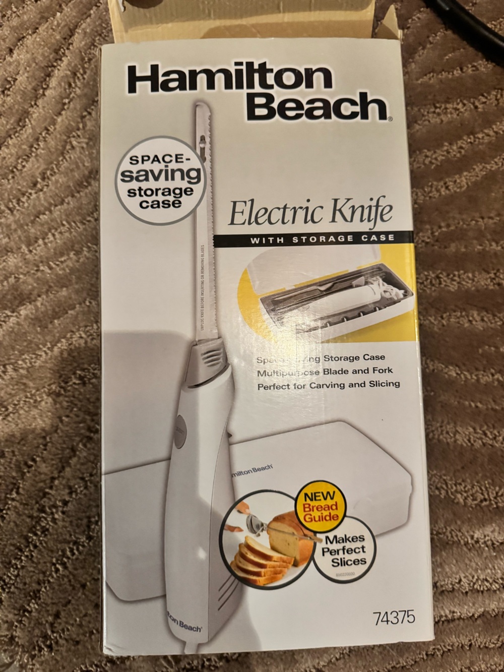 Hamilton Beach Electric Knife with storage NEW